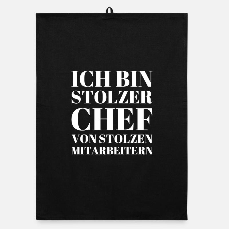 ICH BIN STOLZER CHEF VON STOLZEN MITARBEITERN Organic Geschirrtuch