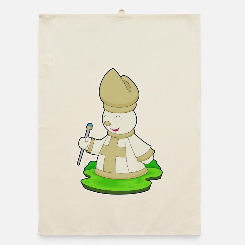 Pièce d’échecs Bishop Chess Torchon bio