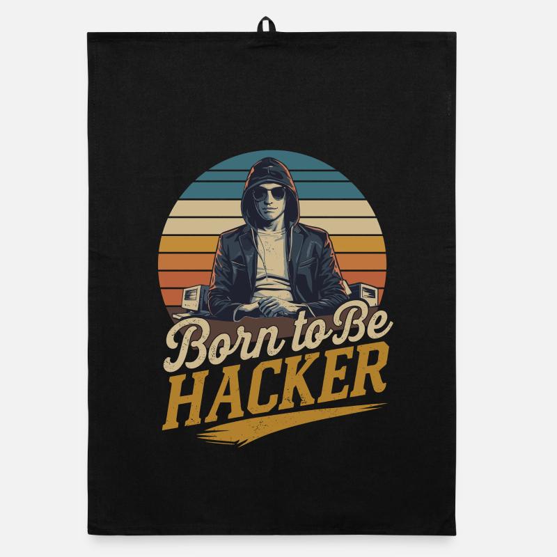 Born to Be Hacker – Informatik Nerd IT Organic Geschirrtuch