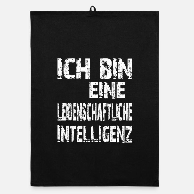 AI saying a passionate intelligence Organic dish towel