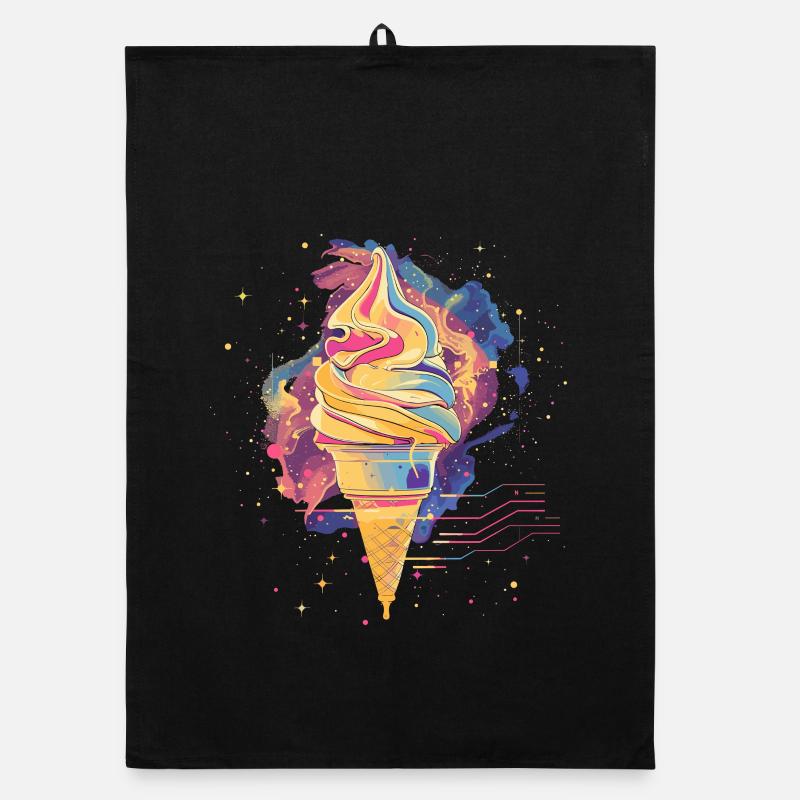 Crème glacée Vaporwave Torchon bio