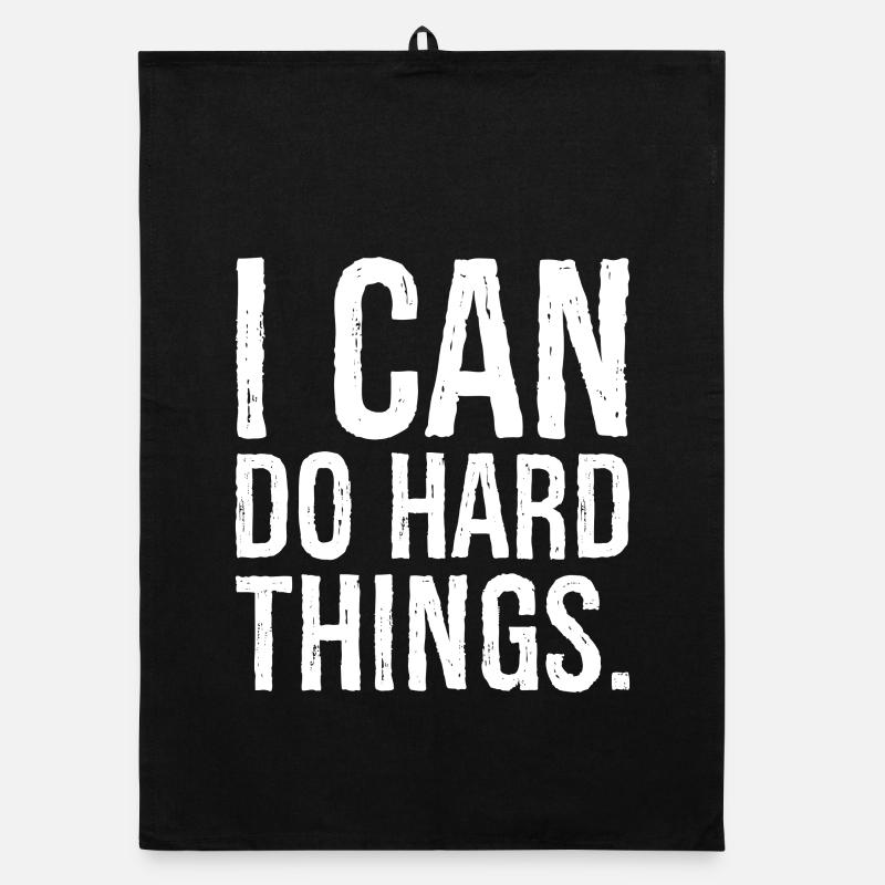 i can do hard things Organic dish towel