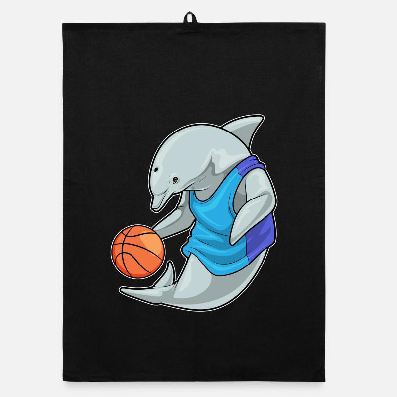 Dolphin Basketteur Basketteur Torchon bio