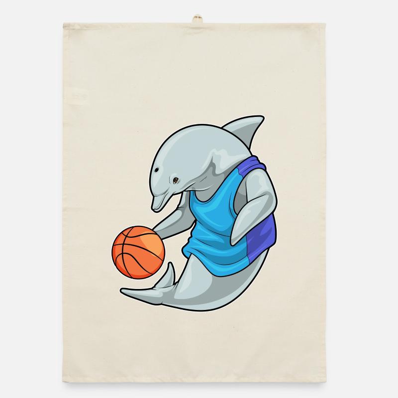 Dolphin Basketteur Basketteur Torchon bio