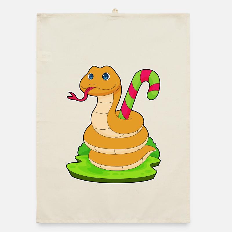 Canne de bonbon serpent Torchon bio