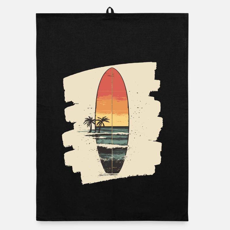 Surfbrett Organic Geschirrtuch