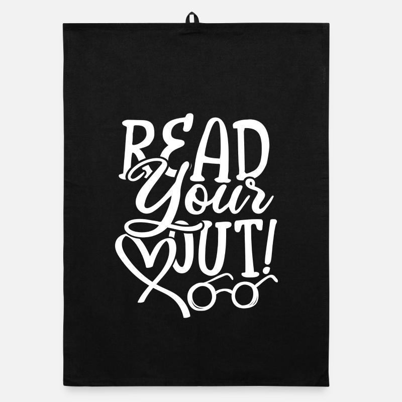 Read your heart out Organic Geschirrtuch