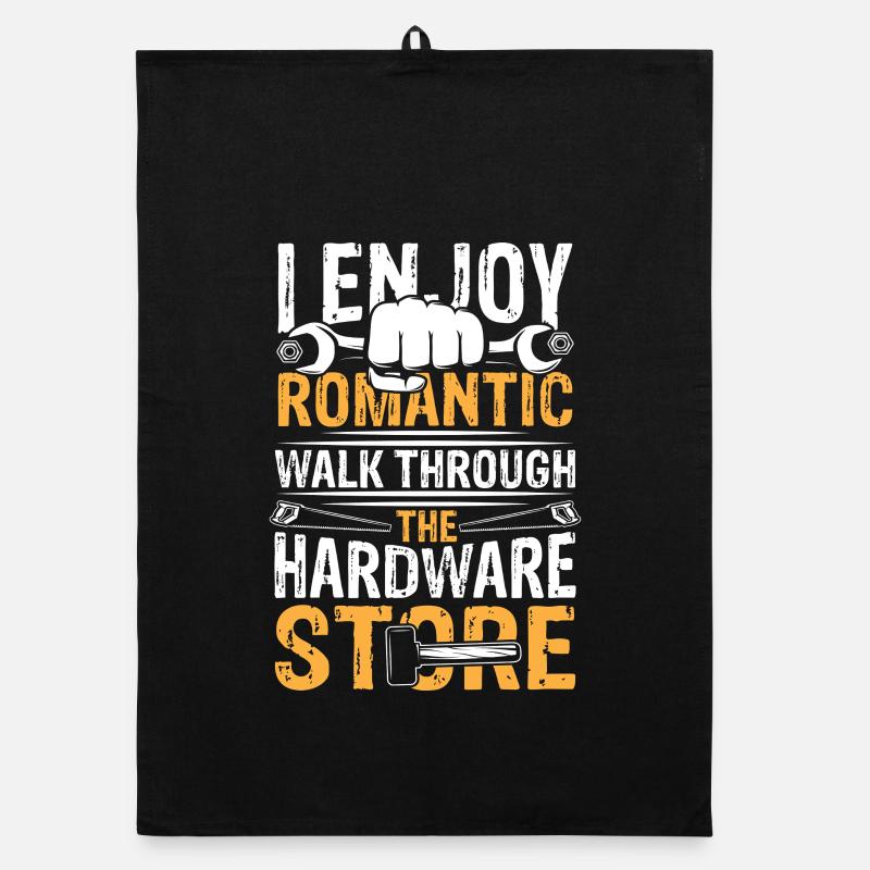 Romantic walk through hardware store Organic Geschirrtuch