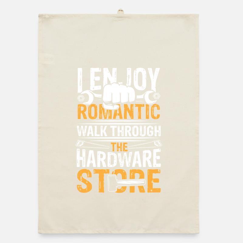 Romantic walk through hardware store Organic Geschirrtuch