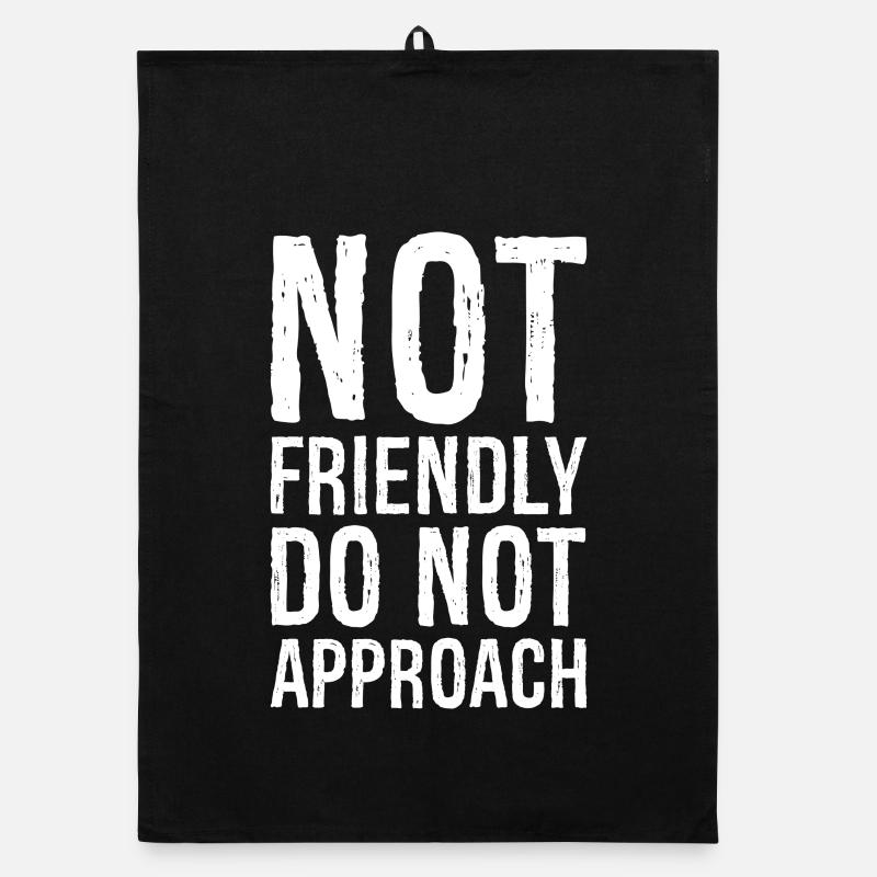 not friendly do not approach Organic Geschirrtuch