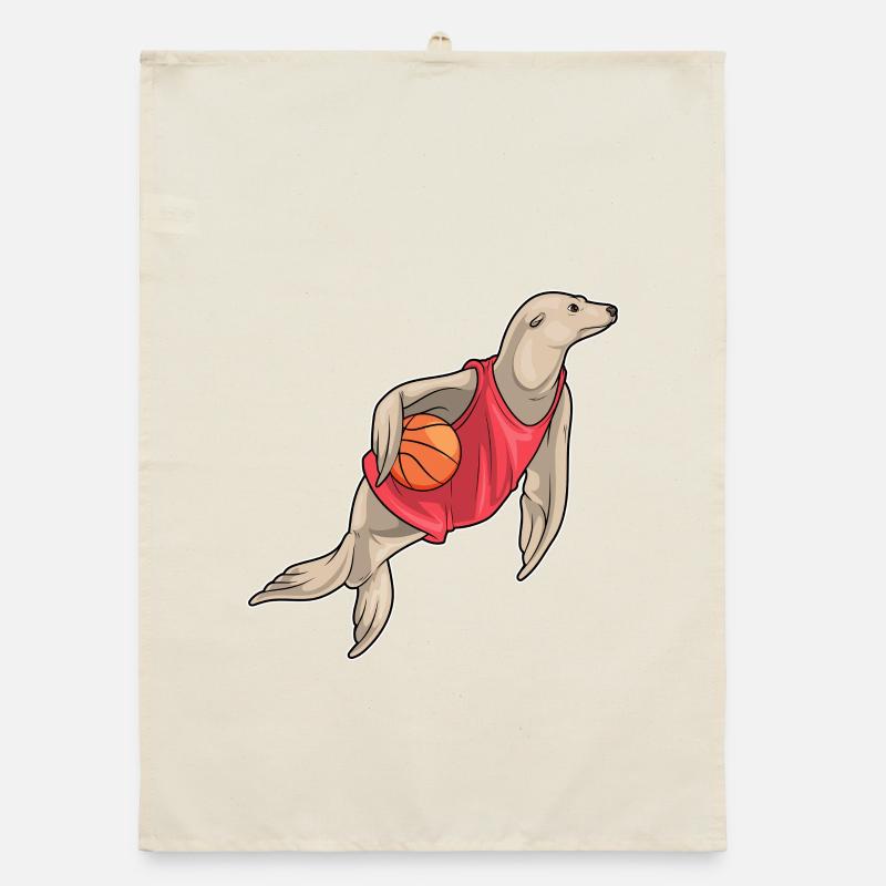 Seal Basketteur Basketteur Torchon bio