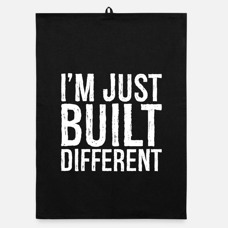 I'm just built different Organic dish towel