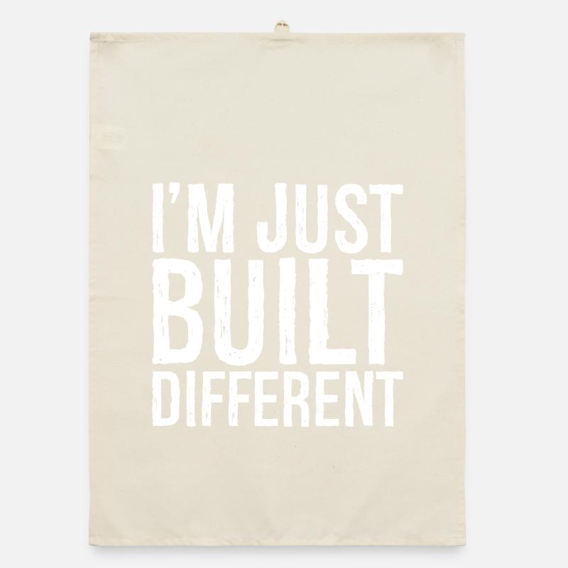 I'm just built different Organic Geschirrtuch