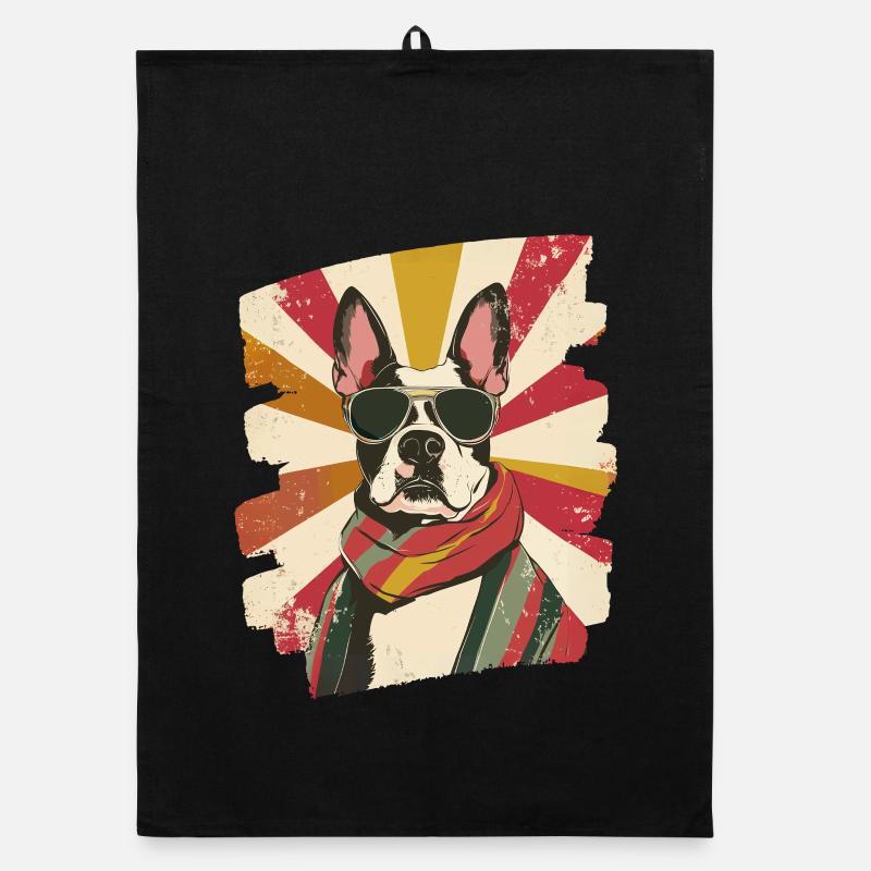 Bullterrier Kampfhund Hunderasse Organic Geschirrtuch