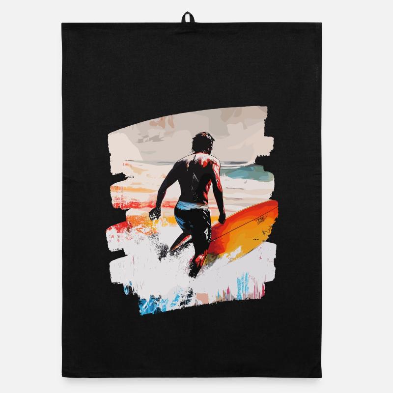 Surfeur Surf Planche de surf Surf Torchon bio