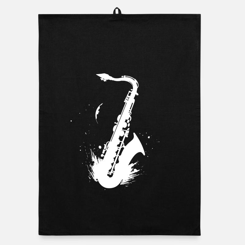 Saxophone Graphics Organic dish towel