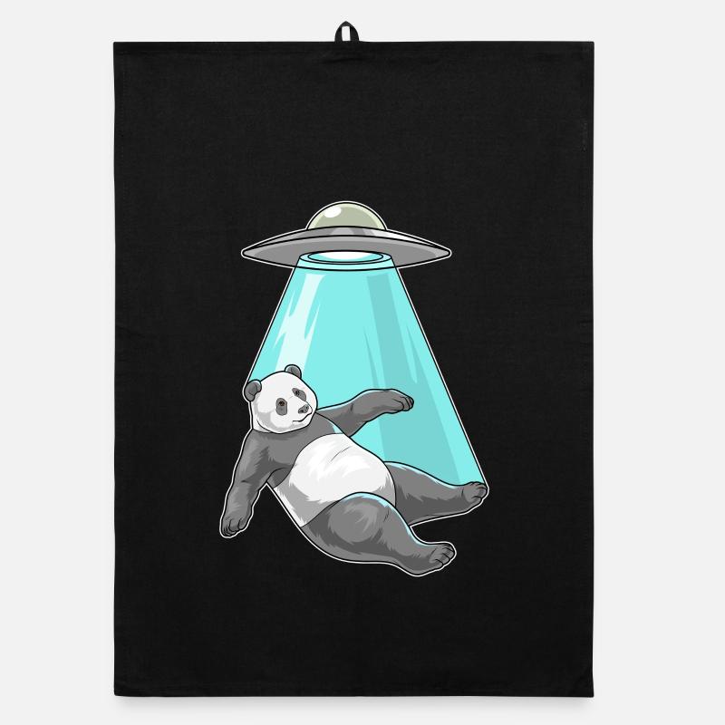 Vaisseau spatial Panda Space Torchon bio