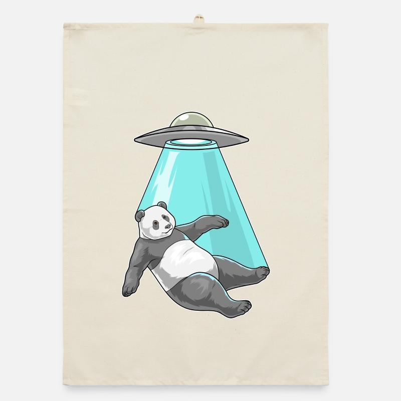 Vaisseau spatial Panda Space Torchon bio