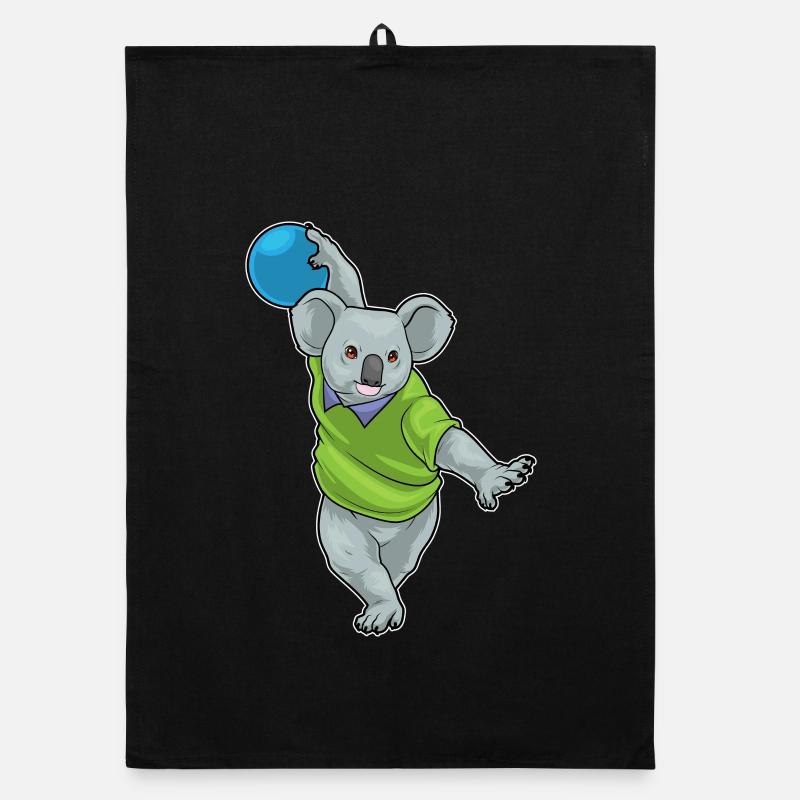 Koala Bowling Bowlingkugel Organic Geschirrtuch