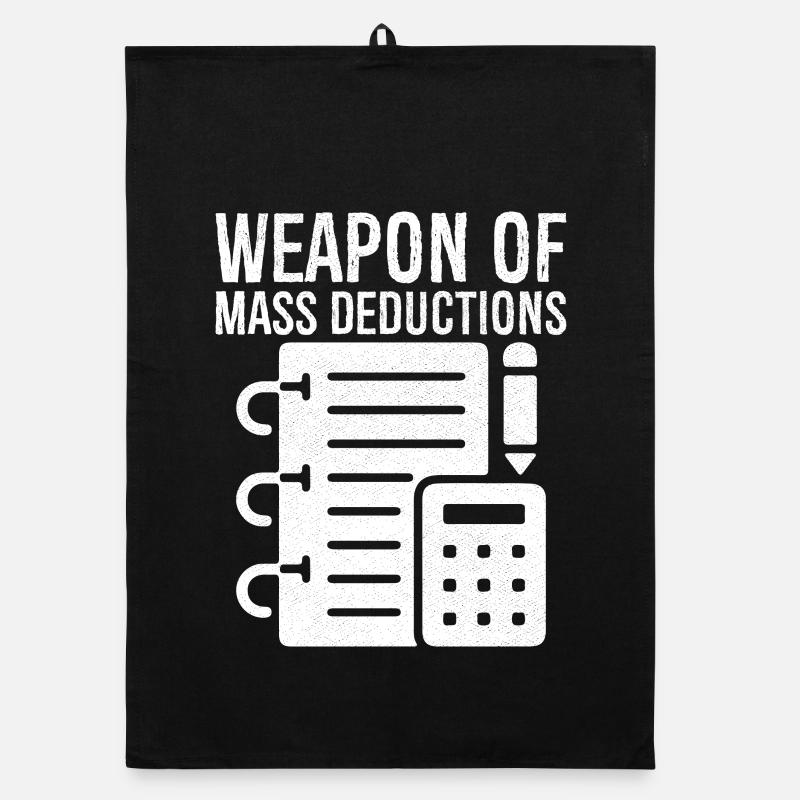Arme de masse déduction calculatrice Torchon bio