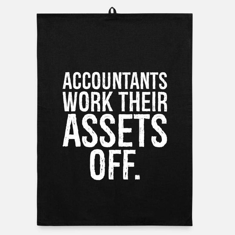accountants work their assets off Organic dish towel