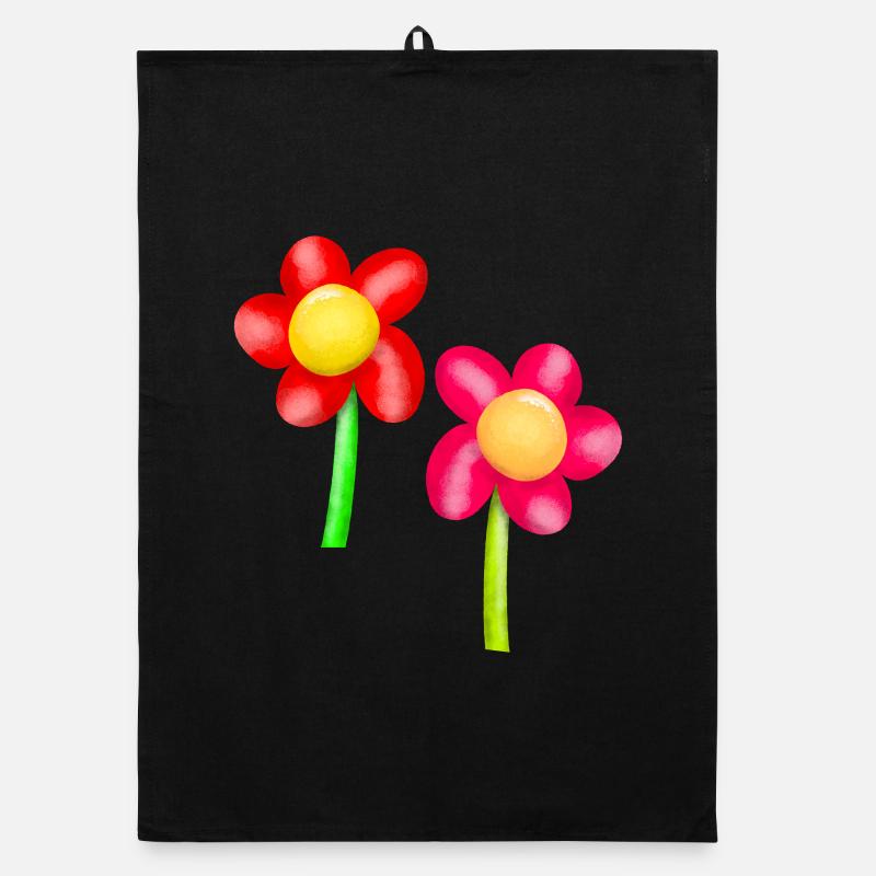 Fleurs Fleur Printemps Torchon bio