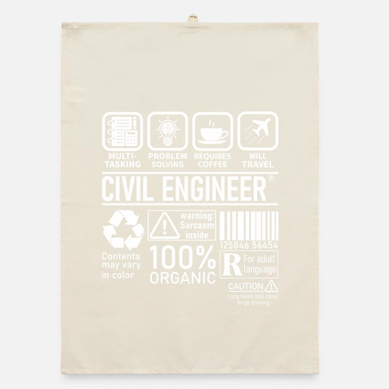 Ingénieur civil multitâche résolution de problèmes Torchon bio