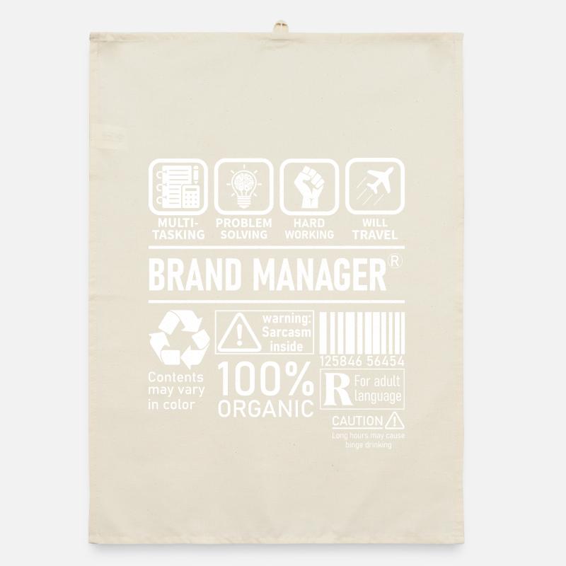 Brand Manager multi tasking problem solving Organic Geschirrtuch
