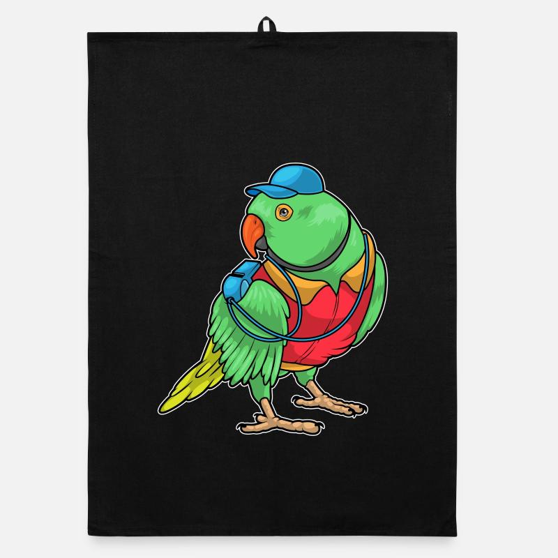 Parrot Referee Whistle Organic dish towel
