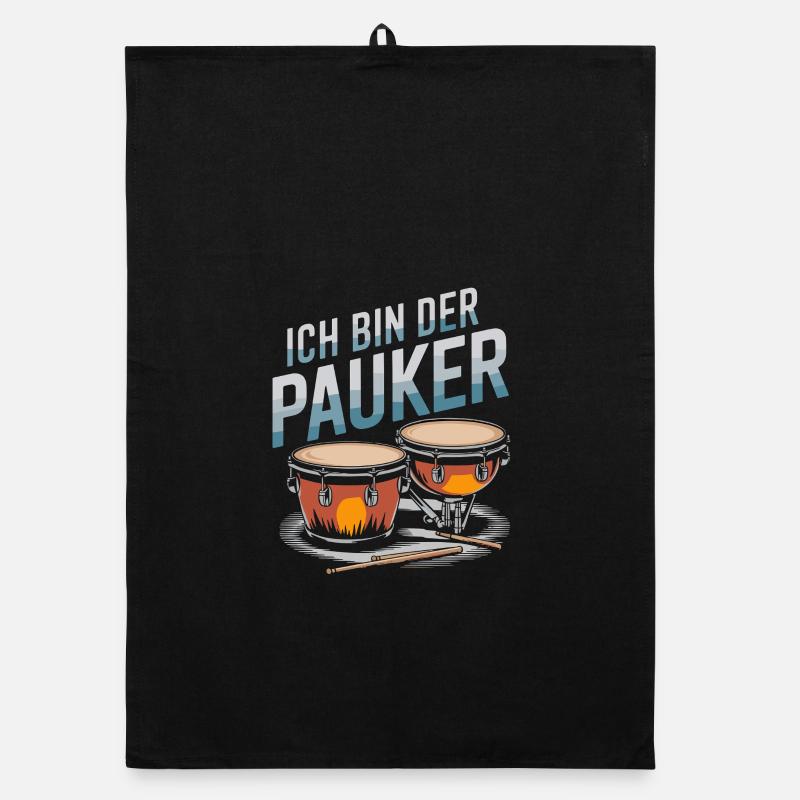 Ich Bin Der Pauker – Rhythmus Im Blut Organic Geschirrtuch