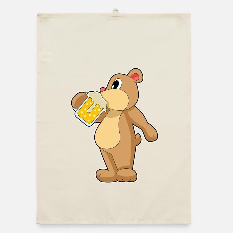 Bär Bier Organic Geschirrtuch
