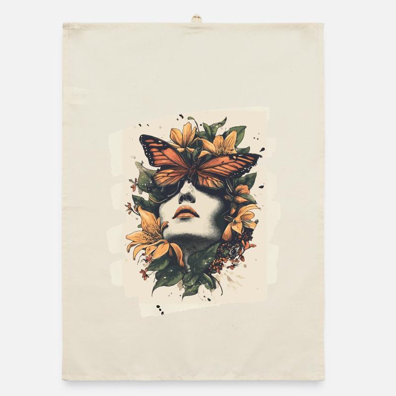 Spring Spring Beginning Flowers Organic dish towel