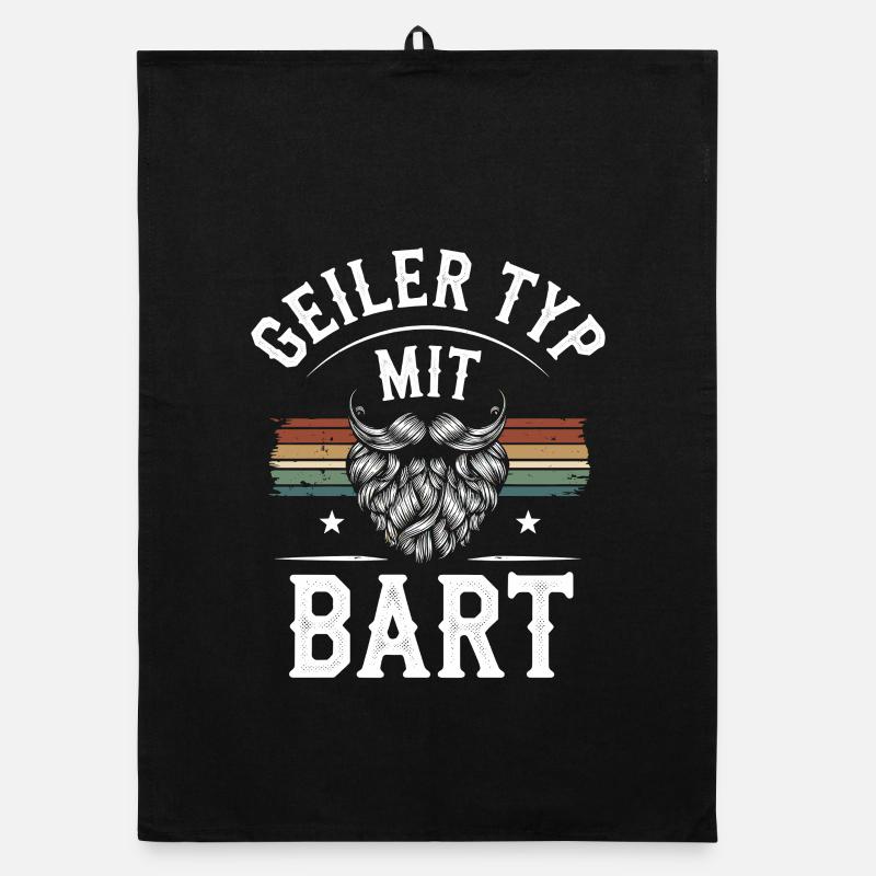 gars avec barbe barbe barbier barbe complète Torchon bio