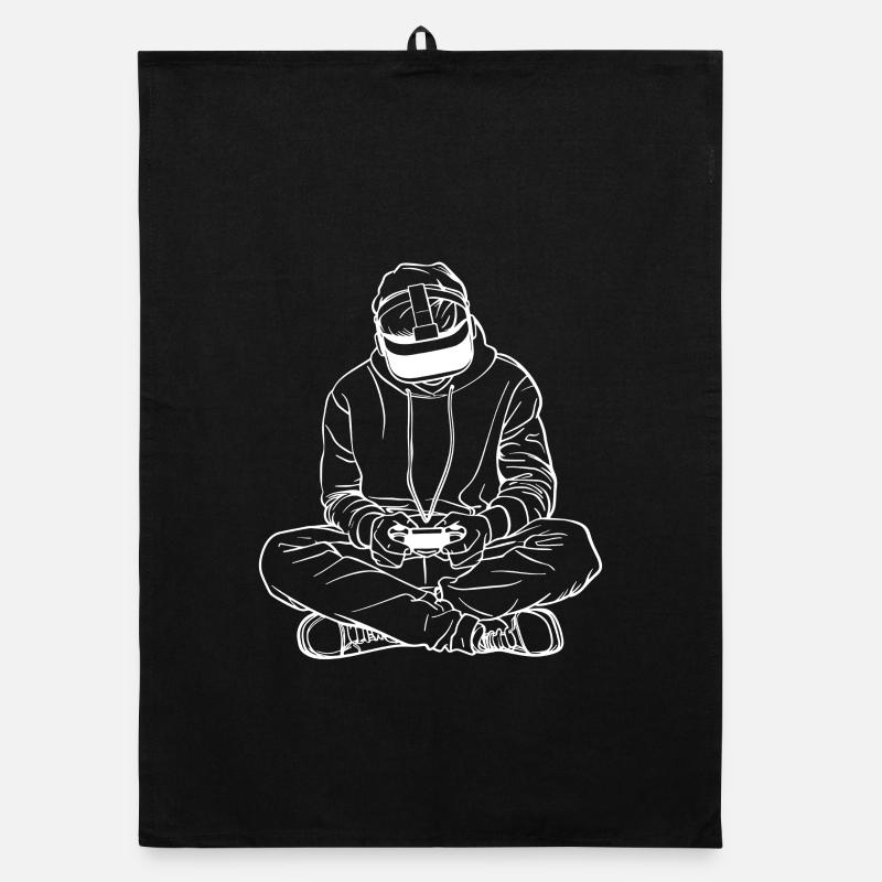 Gamer Sketch Organic dish towel