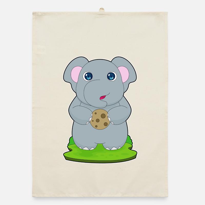 Elefant Cookie Organic Geschirrtuch
