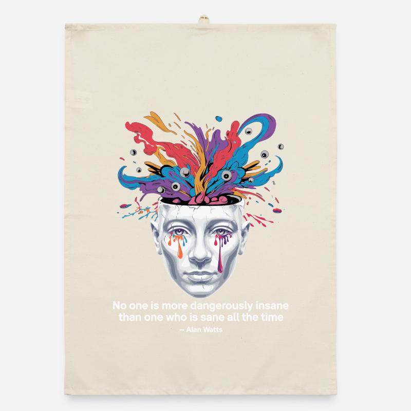 Entfesselter Geist | Watts Psychedelische Einsicht Organic Geschirrtuch