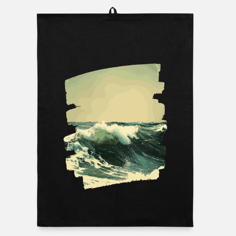 Les vagues et la mer Torchon bio