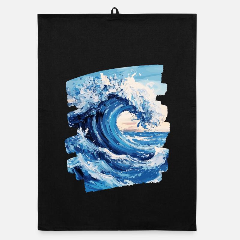 Les vagues et la mer Torchon bio