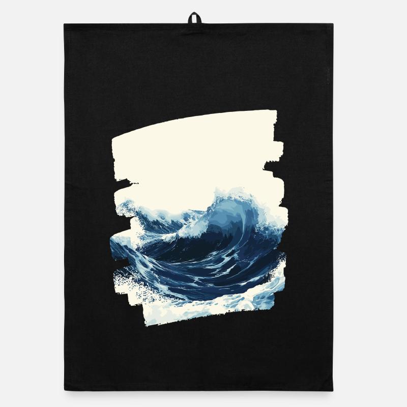 Les vagues et la mer Torchon bio