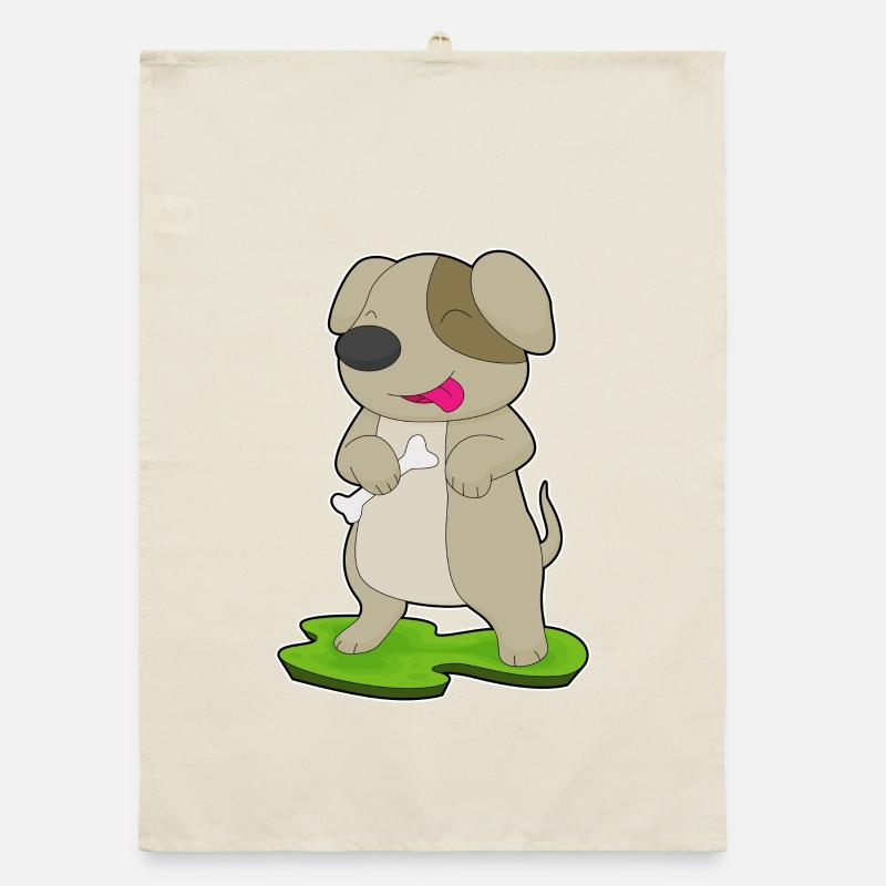 Dog Bones Organic dish towel