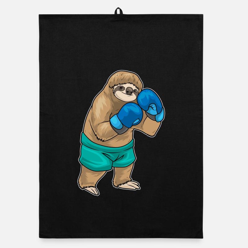 Sloth Boxer Gants de boxe Boxe Torchon bio