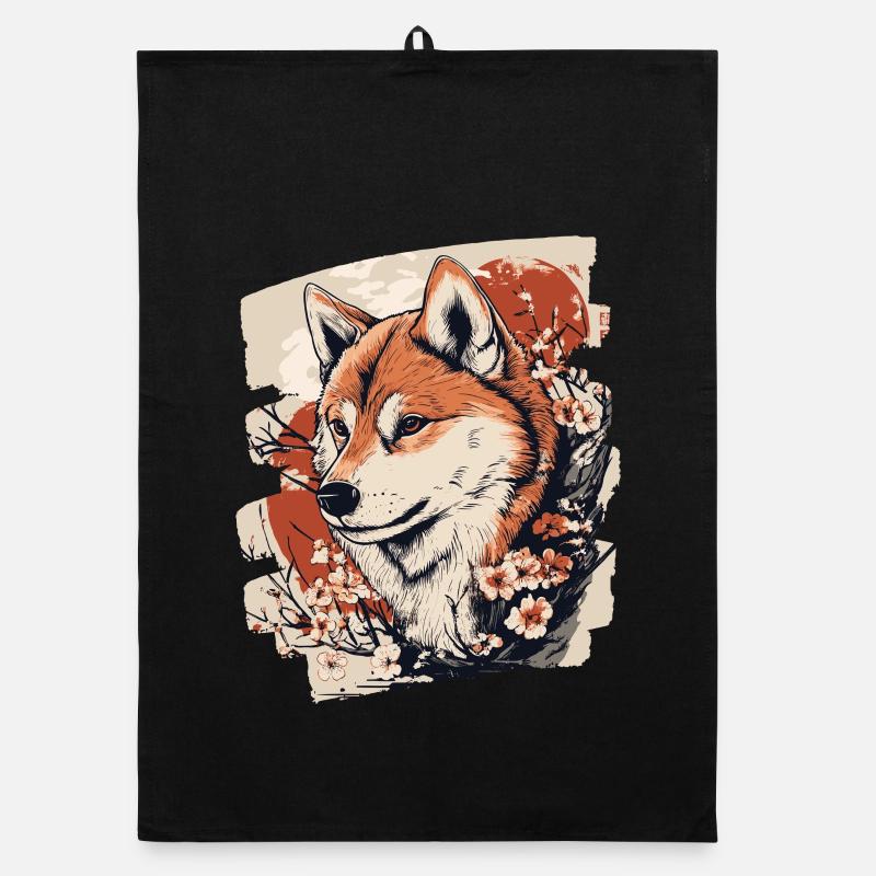 Shiba Inu Organic Geschirrtuch