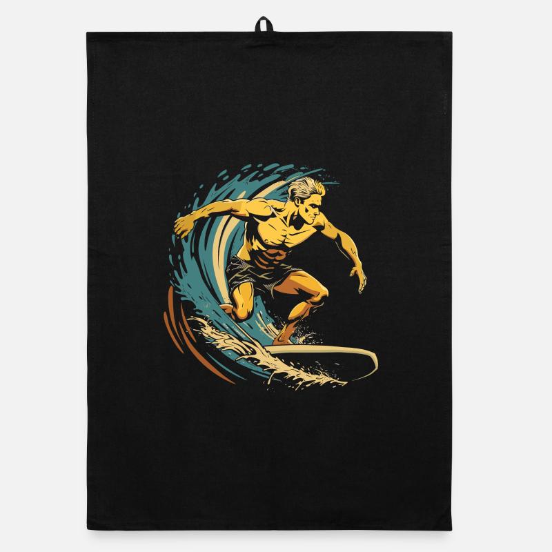 Graphisme Surfer Torchon bio