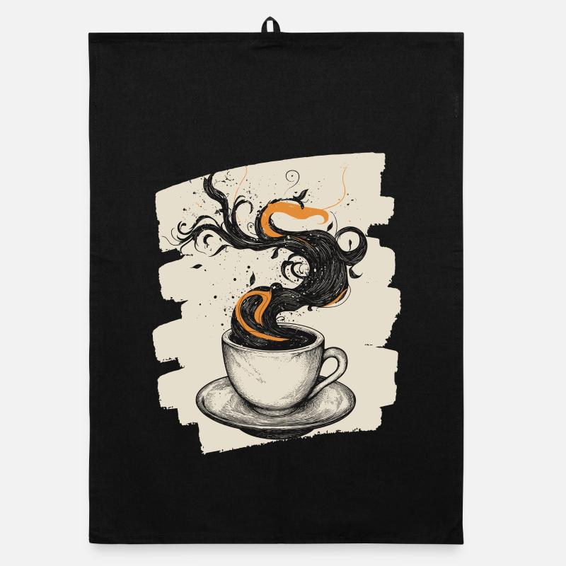 Kaffee Coffee Kaffeeliebhaber Organic Geschirrtuch