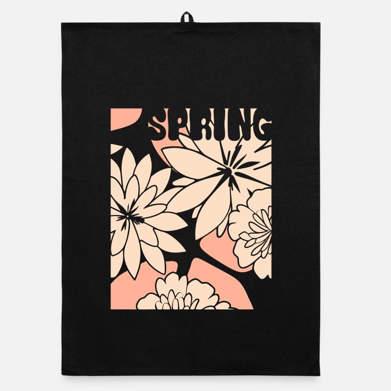 Fleurs - Printemps - Fleurs Torchon bio