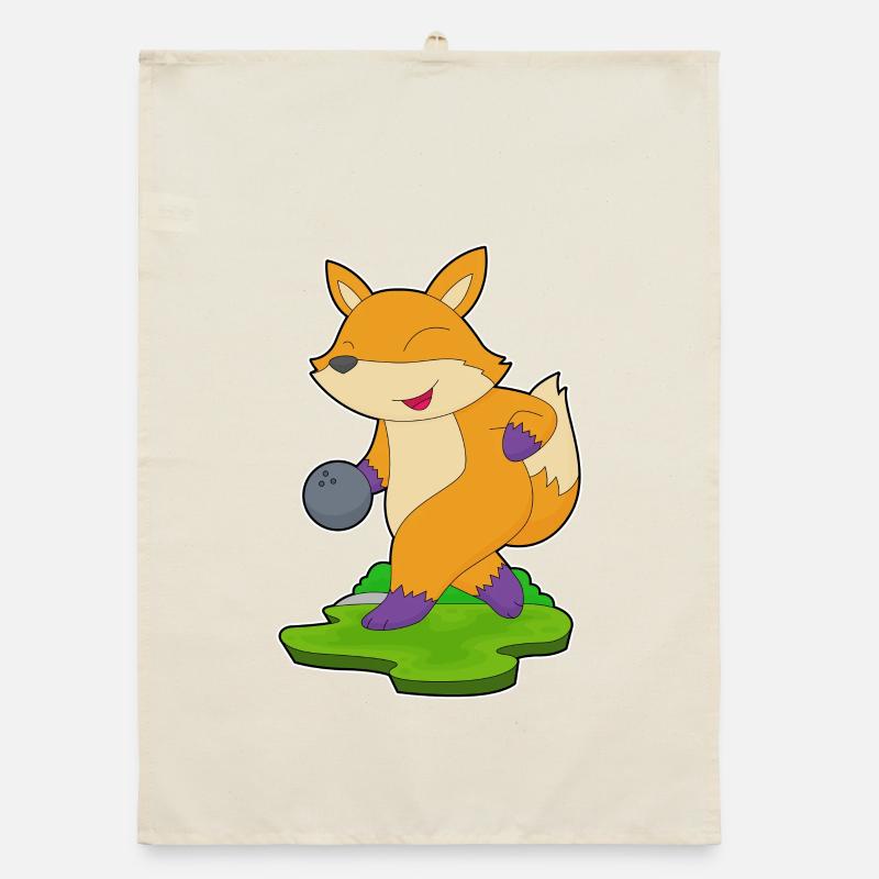 Fox Bowling Boule de bowling Torchon bio