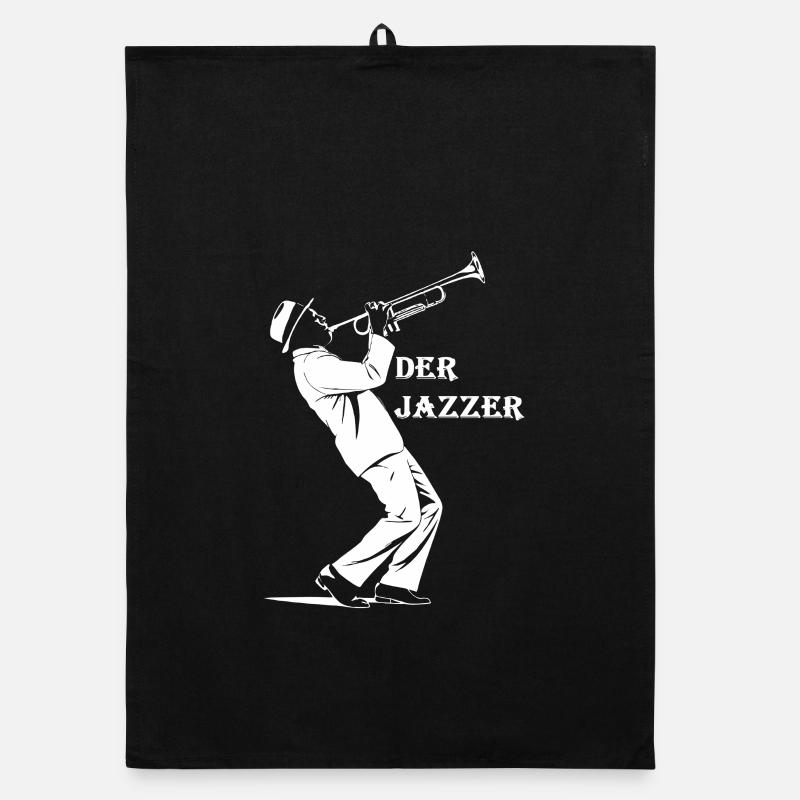 Der Jazzer - Jazz Trompeter - Jazz Trompete Organic Geschirrtuch