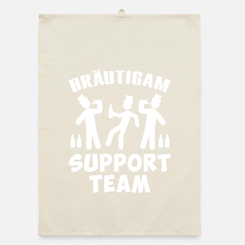 Bräutigam Support Team design Organic Geschirrtuch