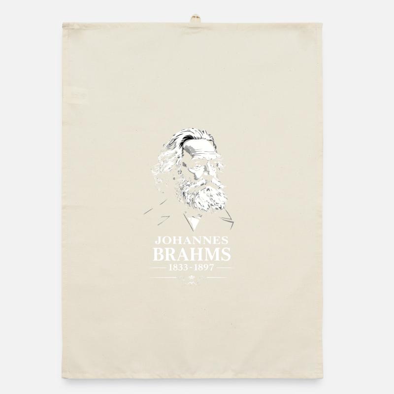 Johannes Brahms Komponist Dirigent Pianist Organic Geschirrtuch