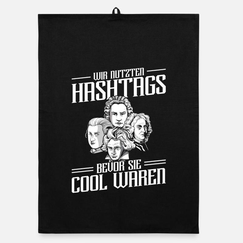 Wir Nutzten Hashtags Bach Mozart Beethoven Händel Organic Geschirrtuch